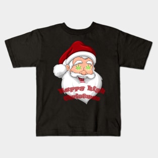 Santa Claus got high Christmas gift Kids T-Shirt